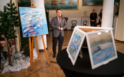 Wernisaż obrazów Michała Tuszyńskiego – sztuka w sercu Gdyni 🎨✨